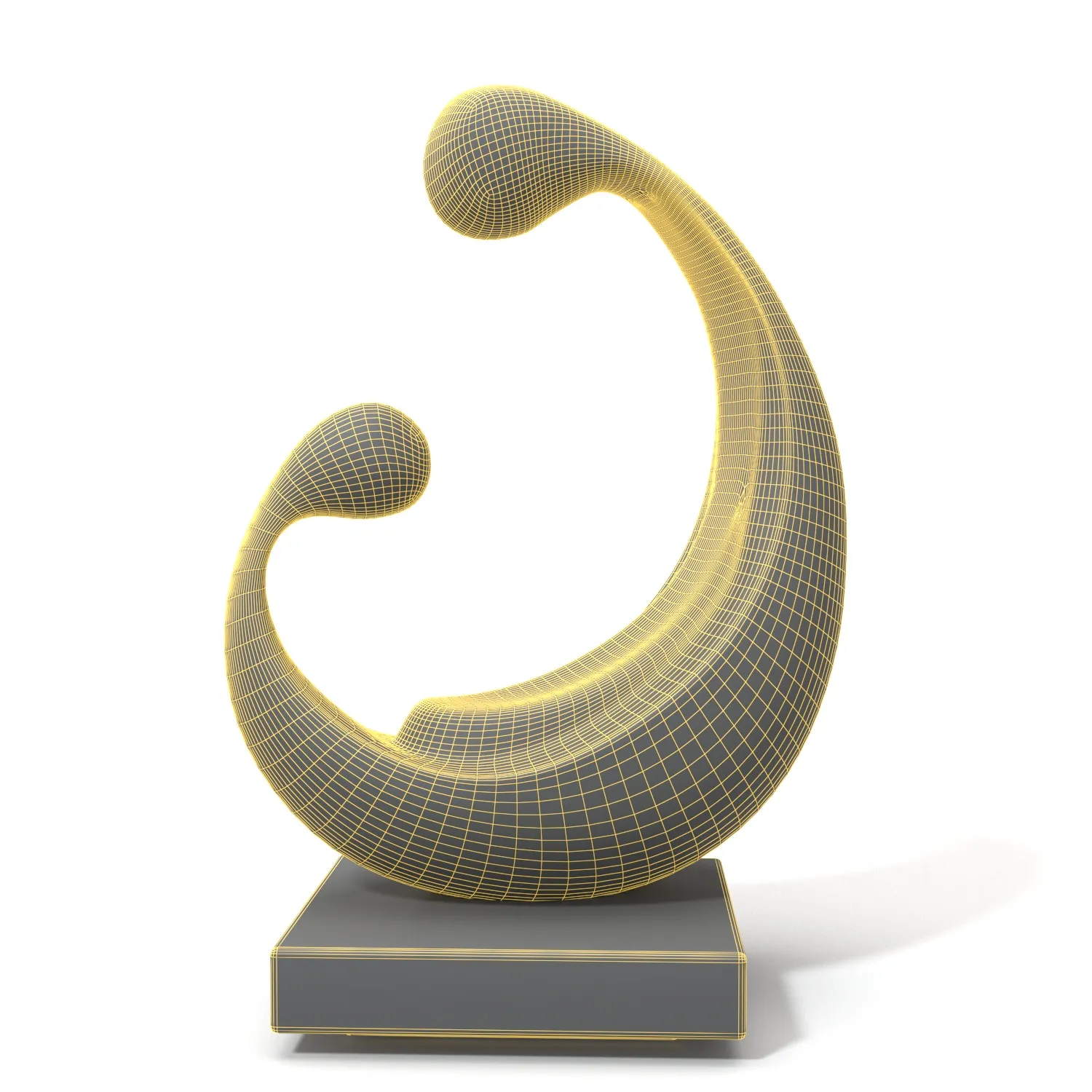 Compassion Bronze Abstract Mother PBR 3D Model_08